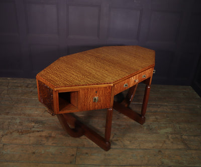 Art Deco Desk in Satinwood by Maurice Dufrene