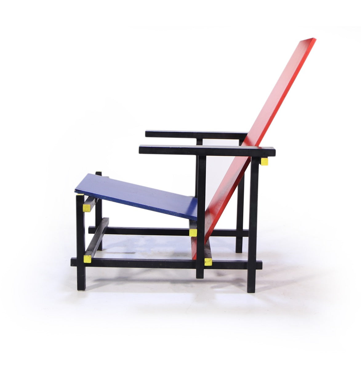 The Red Blue Chair by Gerrit Rietveld c1970 left