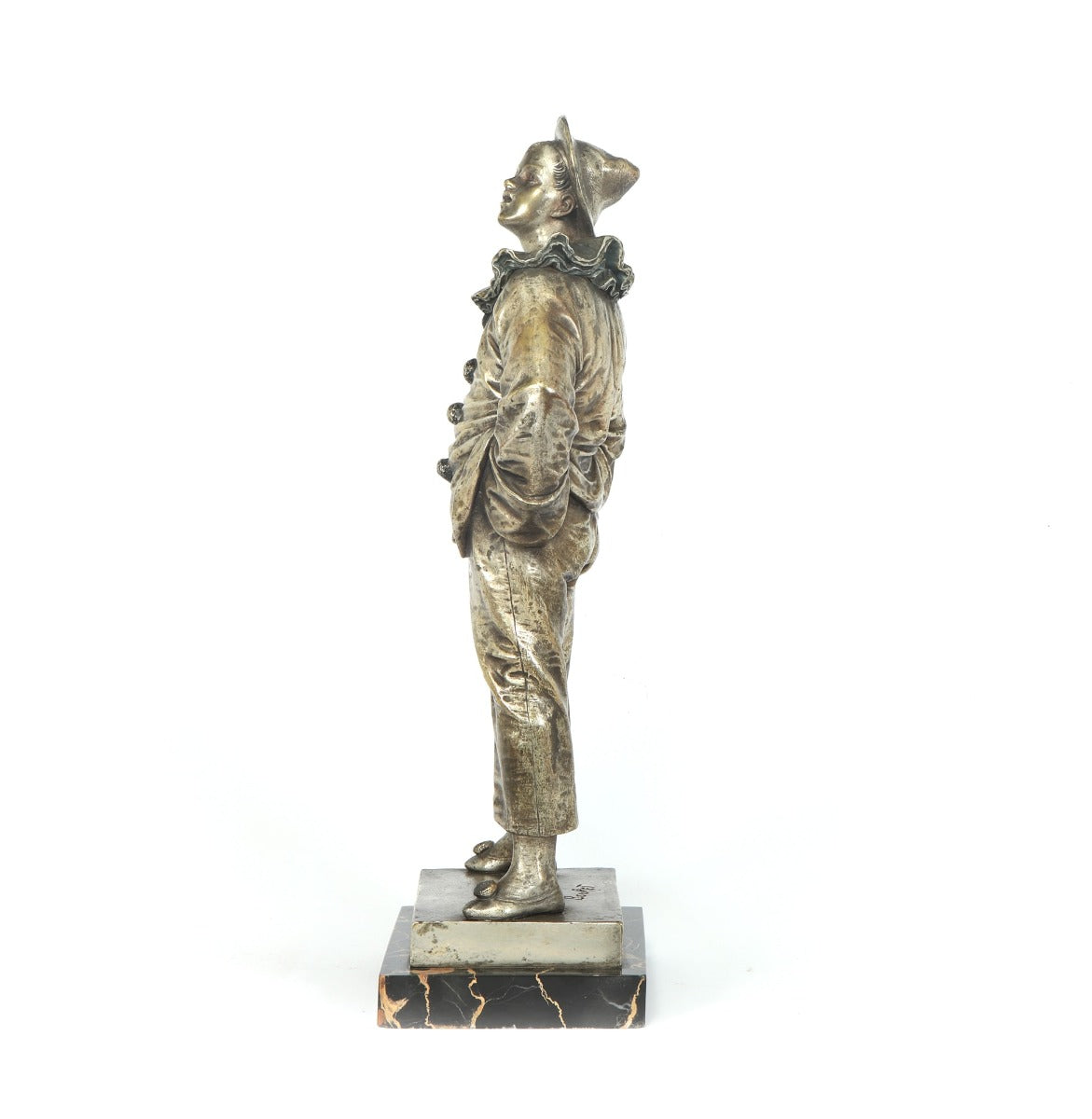  French Silver Gilt Bronze Sculpture by Bouret left
