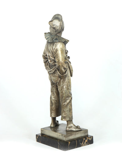 French Silver Gilt Bronze Sculpture by Bouret c1890