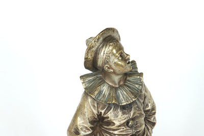 French Silver Gilt Bronze Sculpture by Bouret c1890