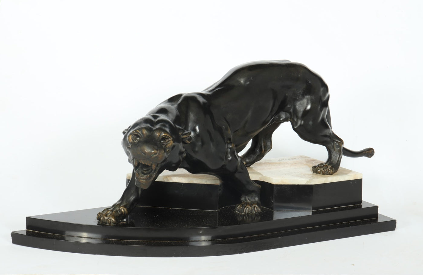 Bronze Tiger By Thomas Cartier c1925