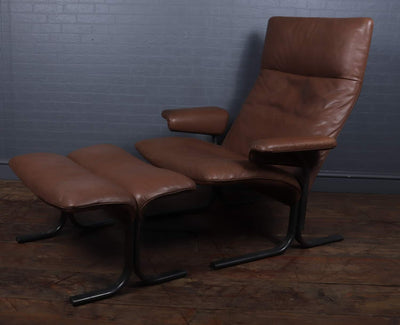 De Sede Lounge Chair and Footstool Set Model DS 2030 room