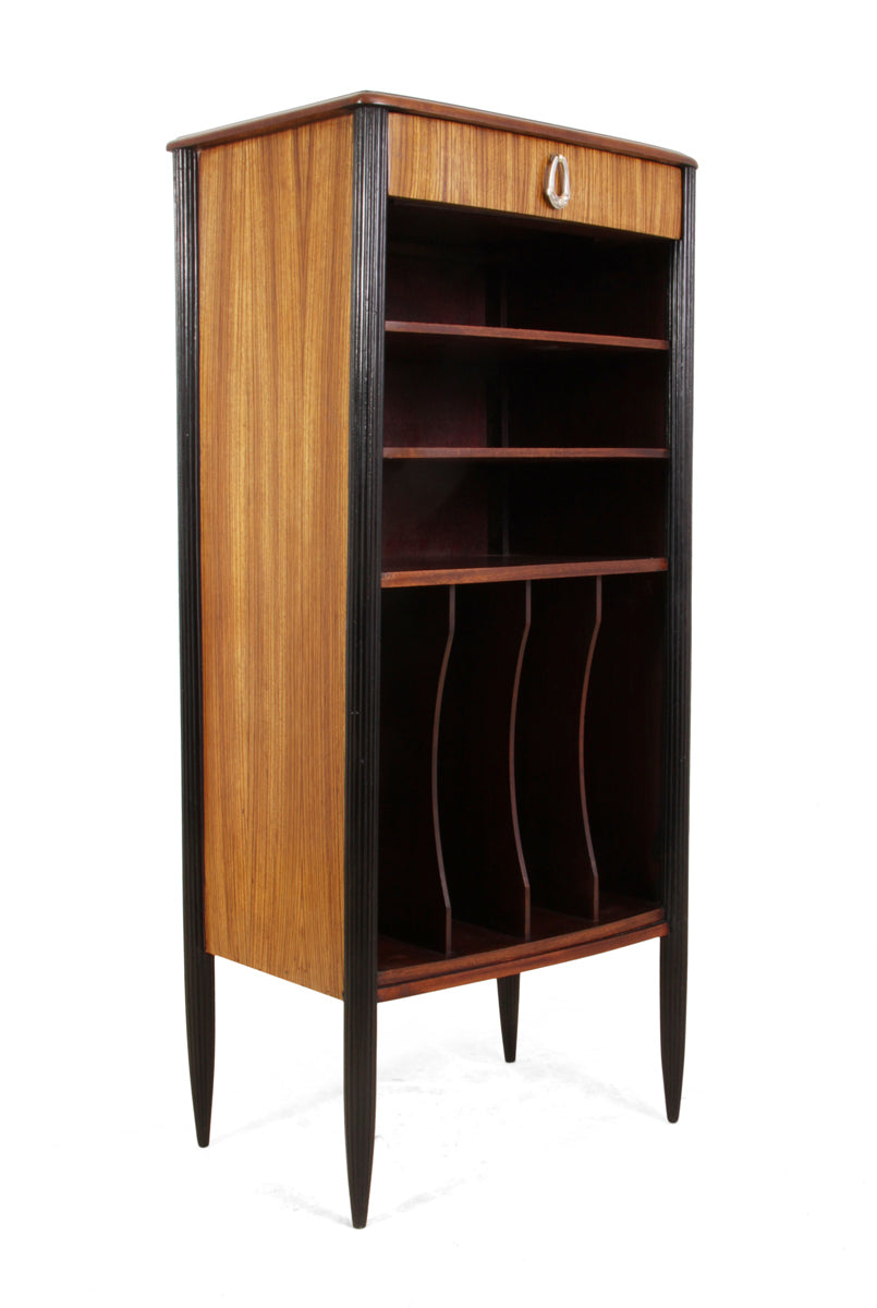 Art Deco Music Cabinet in Zebrano