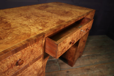 Art Deco Burr Walnut Desk