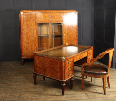 Art Deco Desk, Chair and Bookcase by Maurice Dufrene