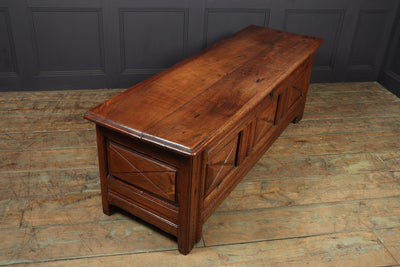 French Oak Coffer Blanket Box 19th Century
