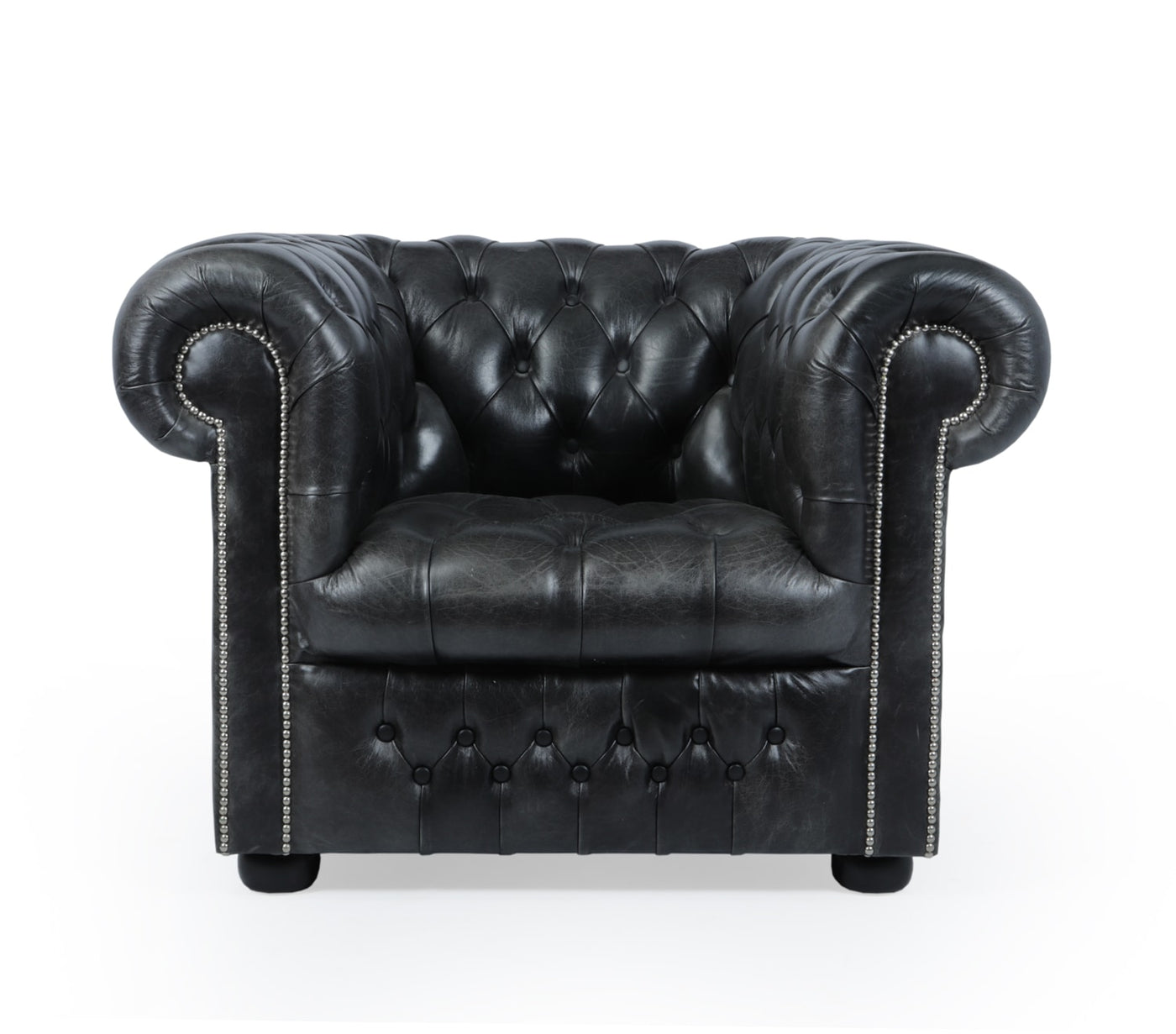 Leather Chesterfield Buttoned Club Chair