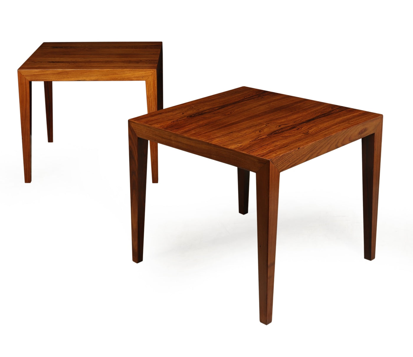 Pair of Mid Century Side Tables by Halslev for Severin Hansen