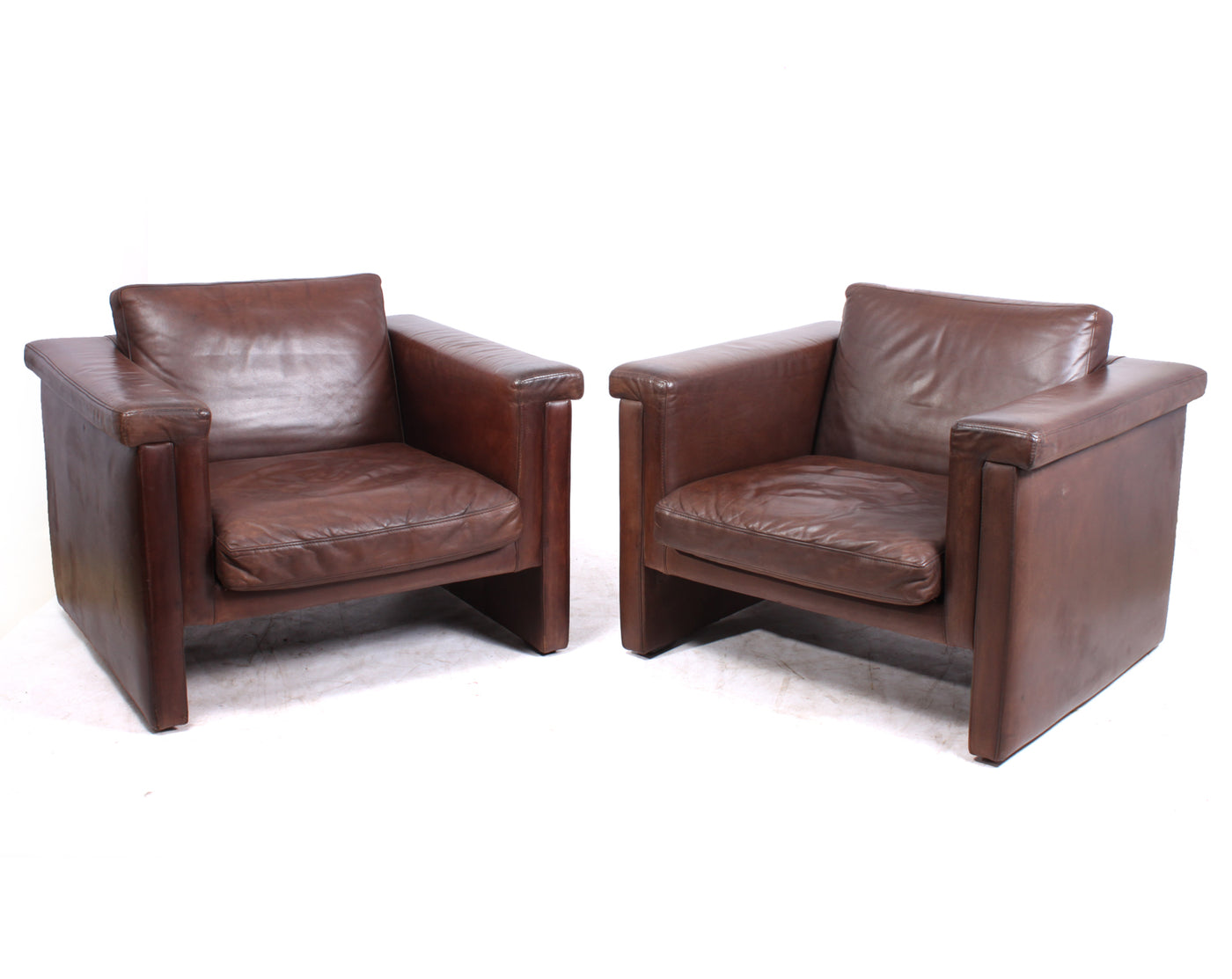 Danish leather armchairs