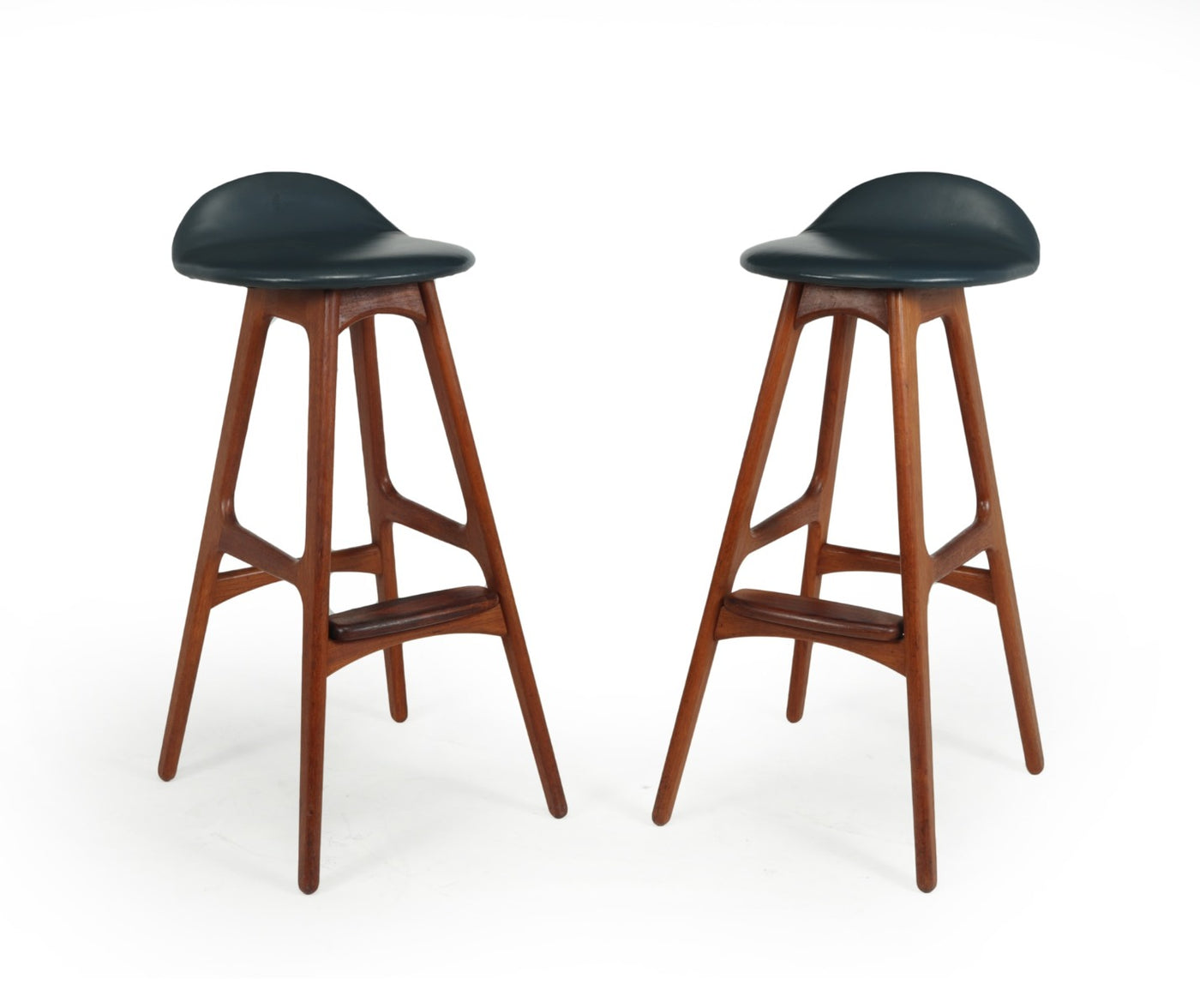 Pair of Teak Bar stools by Erik Buch