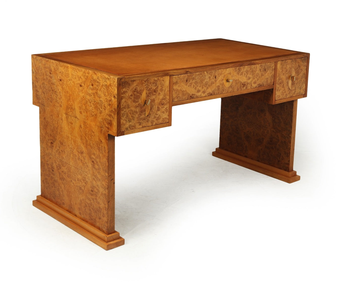Parisian Art Deco Desk in Burr Maple C1925