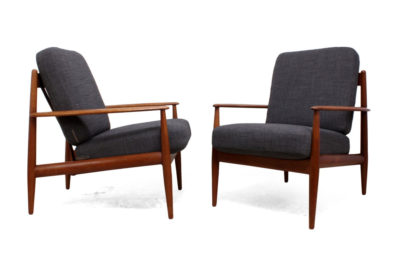 Pair of Teak Armchairs by Grete Jalk for France and Son